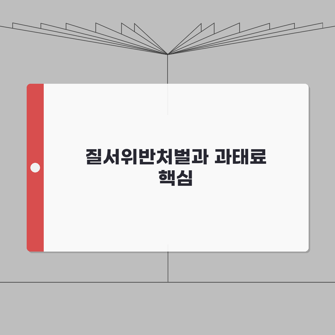 질서위반행위규제법 시행령 | 질서위반행위 처벌과 과태료 총정리: 7가지 핵심 사항
