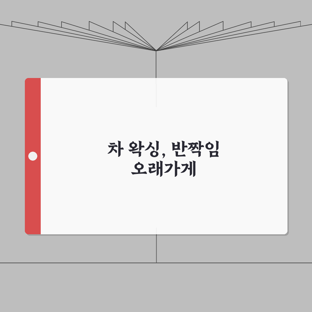 자동차 왁스 코팅 방법 효과 지속 기간 | 차 왁싱 하는 법 제품 추천 꿀팁 공유해요