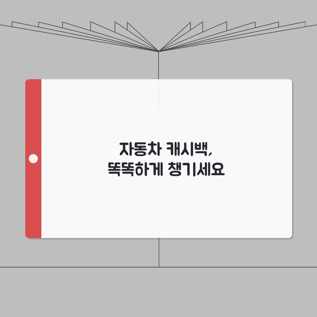 오토캐시백 최대활용법 | 자동차 카드 완벽비교: 5가지 핵심 총정리