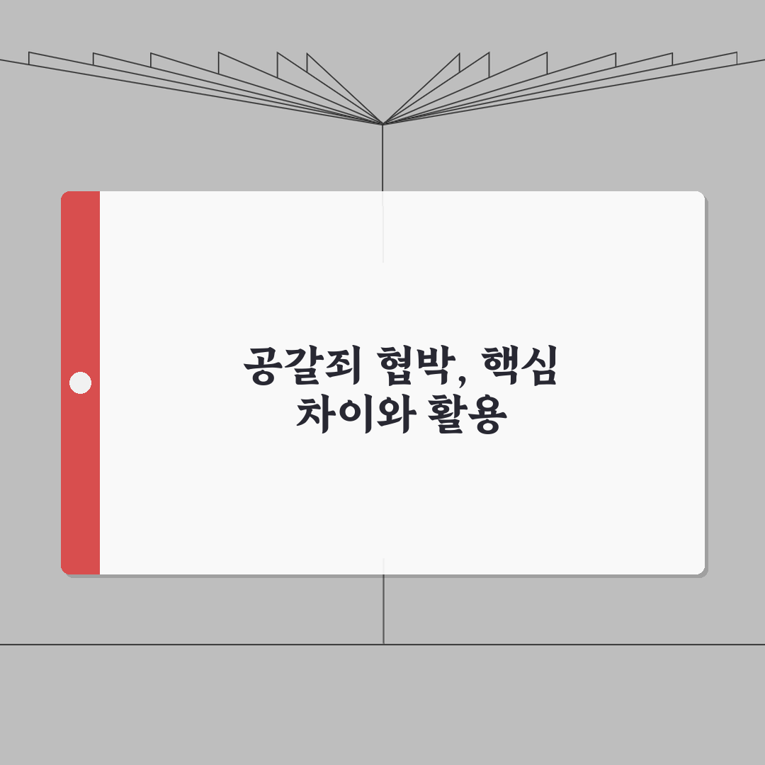 공갈죄 성립 요건 협박 차이 | 공갈 죄 성립 조건 기준 심층분석: 7가지 핵심 기준